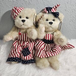 Patriotic Teddy Bear Pair